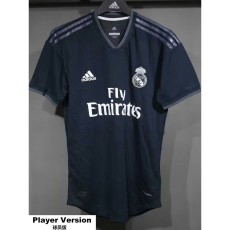 [PLAYER] 2018/19 R MAD Away Dark Blue Retro Player Soccer jersey