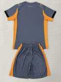 2025/26 Derby County Away Gray Fans Kids Soccer jersey