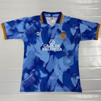 1990/91 Valencia Away Blue Retro Soccer jersey