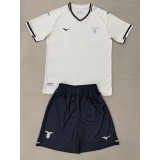 2025/26 Lazio Away White Fans Kids Soccer jersey