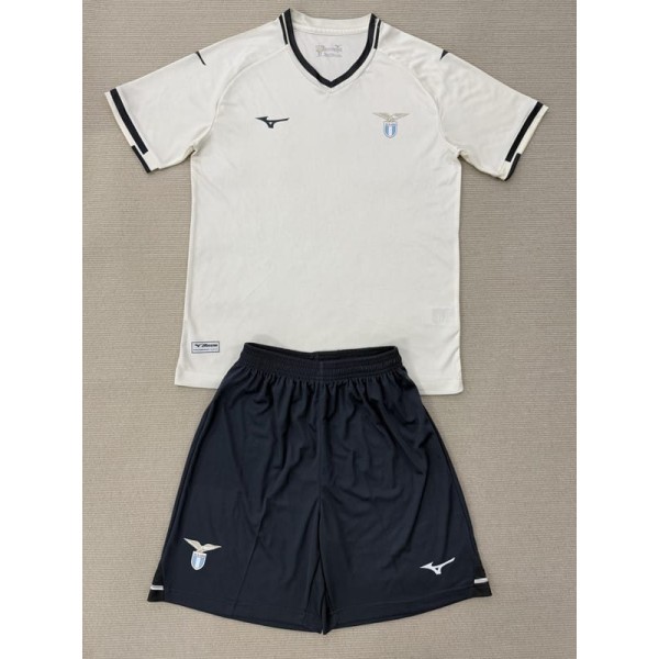 2025/26 Lazio Away White Fans Kids Soccer jersey