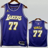 2025/26 LAKERS DONCIC #77 Purple NBA Jerseys