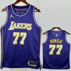 2025/26 LAKERS DONCIC #77 Purple NBA Jerseys