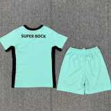 2025/26 Sporting Lisbon 3RD Aqua Fans Kids Soccer jersey