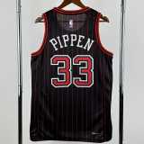 2025/26 BULLS PIPPEN #33 Black NBA Jerseys