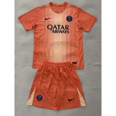2025/26 PSG GKO Orange Fans Kids Soccer jersey