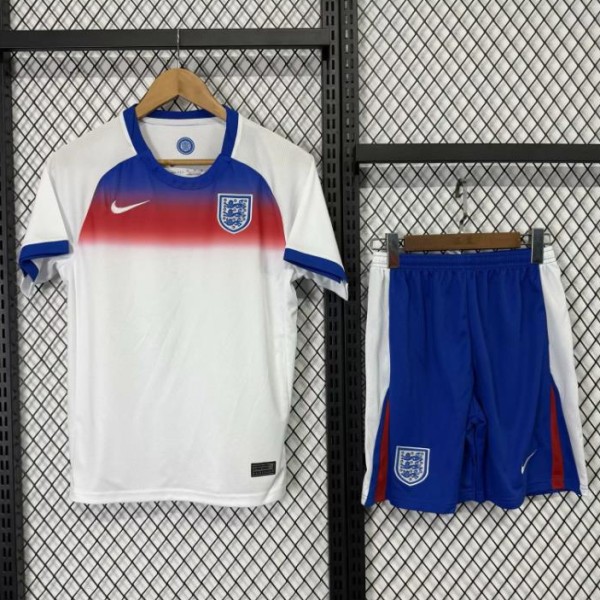 2025 England Home White Fans Kids Soccer jersey