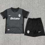 2025/26 Sporting Lisbon 4RD Black Fans Kids Soccer jersey