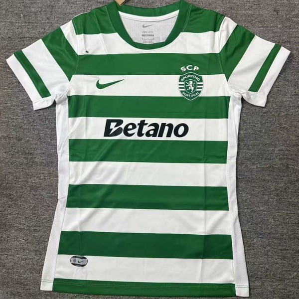 2025/26 Sporting Lisbon Home Fans Women Soccer jersey