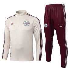 2025/26 Ajax White Half Pull Tracksuit