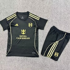 2025/26 Fulham 3RD Black Fans Kids Soccer jersey