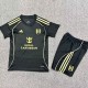 2025/26 Fulham 3RD Black Fans Kids Soccer jersey