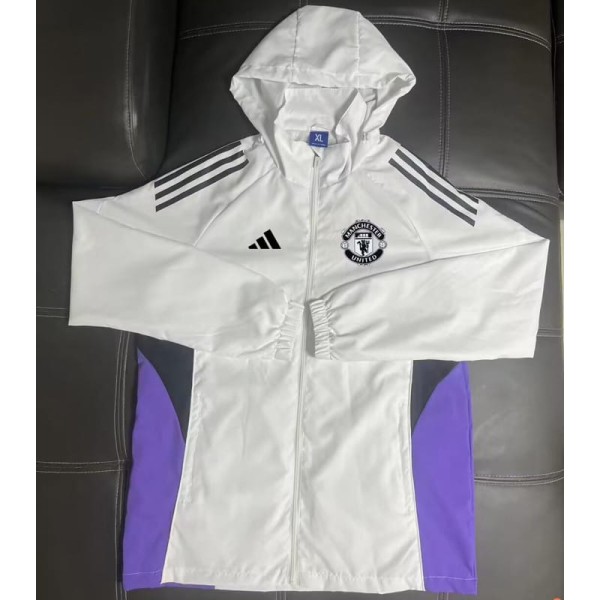 2025/26 Man Utd White Windbreaker
