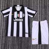 2014/15 JUV Home Black Retro Kids Soccer jersey