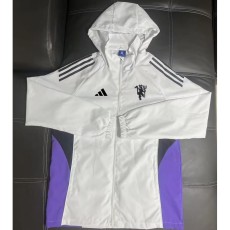 2025/26 Man Utd White Windbreaker