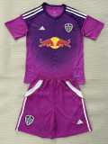 2025/26 Leeds United GKP Purple Fans Kids Soccer jersey