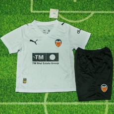 2025/26 Valencia Home White Fans Kids Soccer jersey