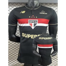 [PLAYER] 2025/26 Sao Paulo FC 3RD Black Player Soccer jersey