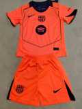 2025/26 BAR 3RD Orange Fans Kids Soccer jersey