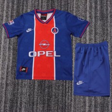 1995/96 PSG Home Blue Retro Kids Soccer jersey