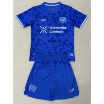 2025/26 Bayer 04 Leverkusen 3RD Blue Fans Kids Soccer jersey