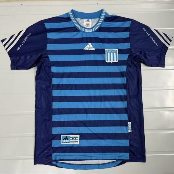 1999/00 Racing Club Away Blue Retro Soccer jersey