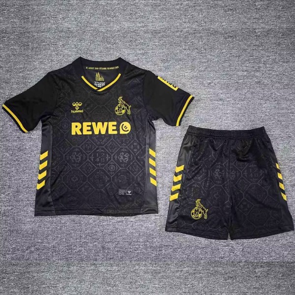2025/26 1. FC  koln 3RD Black Fans Kids Soccer jersey