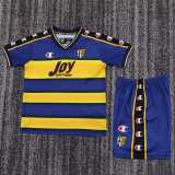 2001/02 Parma Home Dark Blue Retro Kids Soccer jersey
