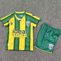 2025/26 West Bromwich Albion Away Green Fans Kids Soccer jersey