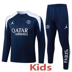 2025/26 PSG Dark Blue Kids Half Pull Tracksuit