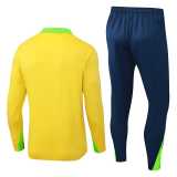 2025/26 Brazil Yellow Half Pull Tracksuit