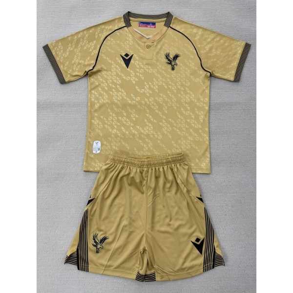 2025/26 Crystal Palace Away Yellow Fans Kids Soccer jersey
