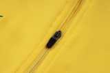2025/26 Brazil Yellow Half Pull Tracksuit