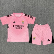 2025/26 Benfica GKP Pink Fans Kids Soccer jersey