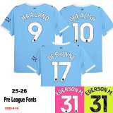 2025/26 Man City Special Edition Gray Fans Soccer jersey