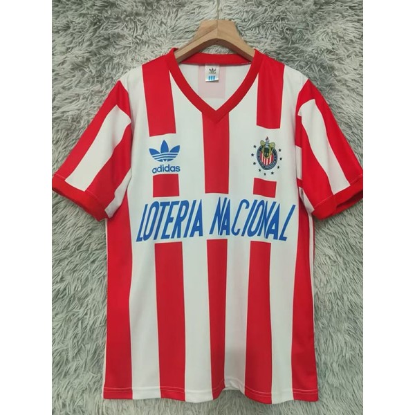 1991/92 Chivas Home Red Retro Soccer jersey