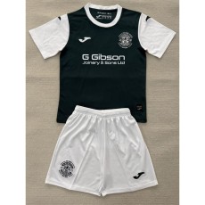 2025/26 Hibernian Home Black Fans Kids Soccer jersey