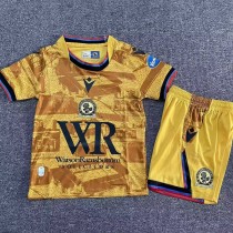 2025/26 Blackburn Rovers 3RD Yellow Fans Kids Soccer jersey