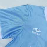 1986/87 Man City Home Blue Retro Soccer jersey