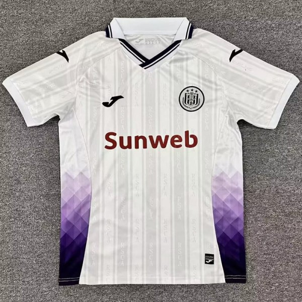 2025/26 RSC Anderlecht Away White Fans Soccer jersey