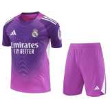2025/26 R MAD GKP Purple Fans Men Sets Soccer jersey