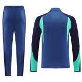 2025 WQD Blue Half Pull Tracksuit