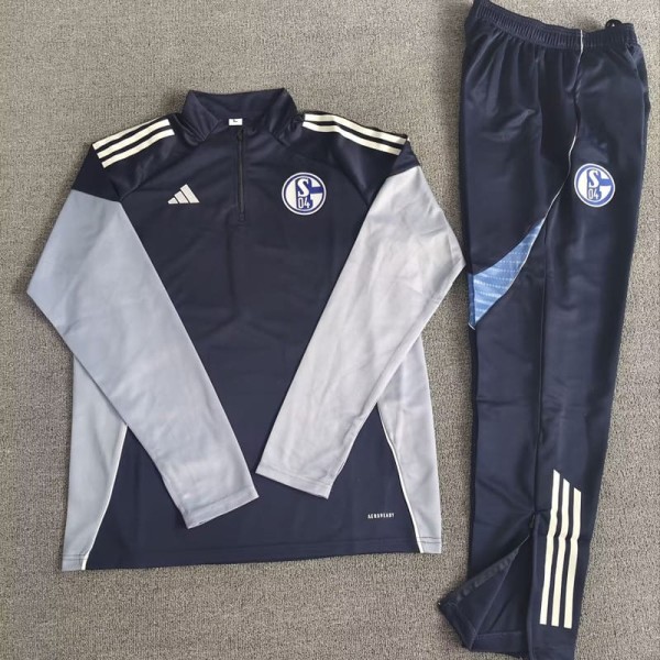 2025/26 FC Schalke 04 Dark Blue Half Pull Tracksuit