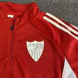 2025/26 Sevilla Red Half Pull Tracksuit