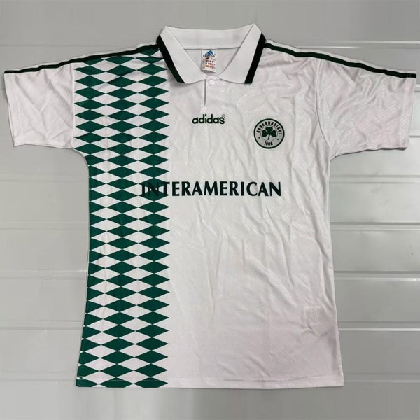 1995/96 Panathinaikos FC Away White Retro Soccer jersey