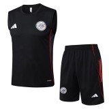 2025/26 Ajax Black Training Shorts Suit