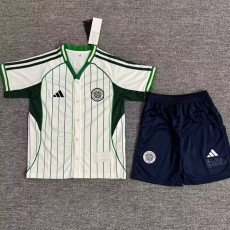 2025/26 Celtic Special Edition White Fans Kids Soccer jersey