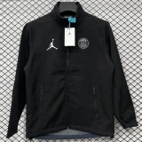 2025/26 Jordan Paris Saint-Germain Black Windbreaker