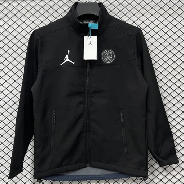 2025/26 Jordan Paris Saint-Germain Black Windbreaker