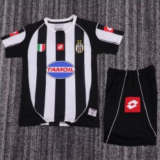 2002/03 JUV Home Black Retro Kids Soccer jersey